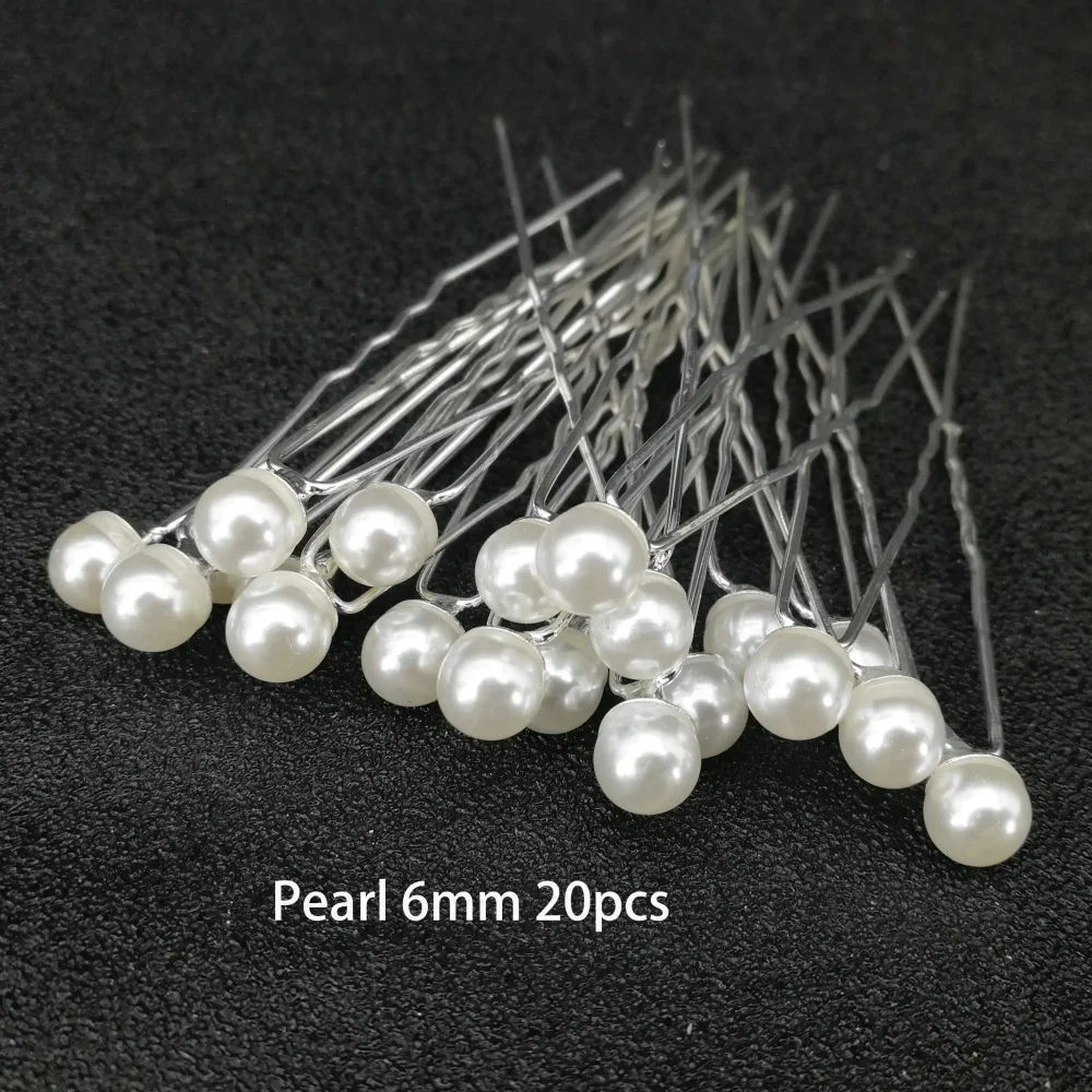 Braut-Haaraccessoires Strass-Haarnadeln Haarspangen für Frauen Perlen-Haarklammern Braut-Kopfschmuck Party-Haarstyling-Werkzeuge