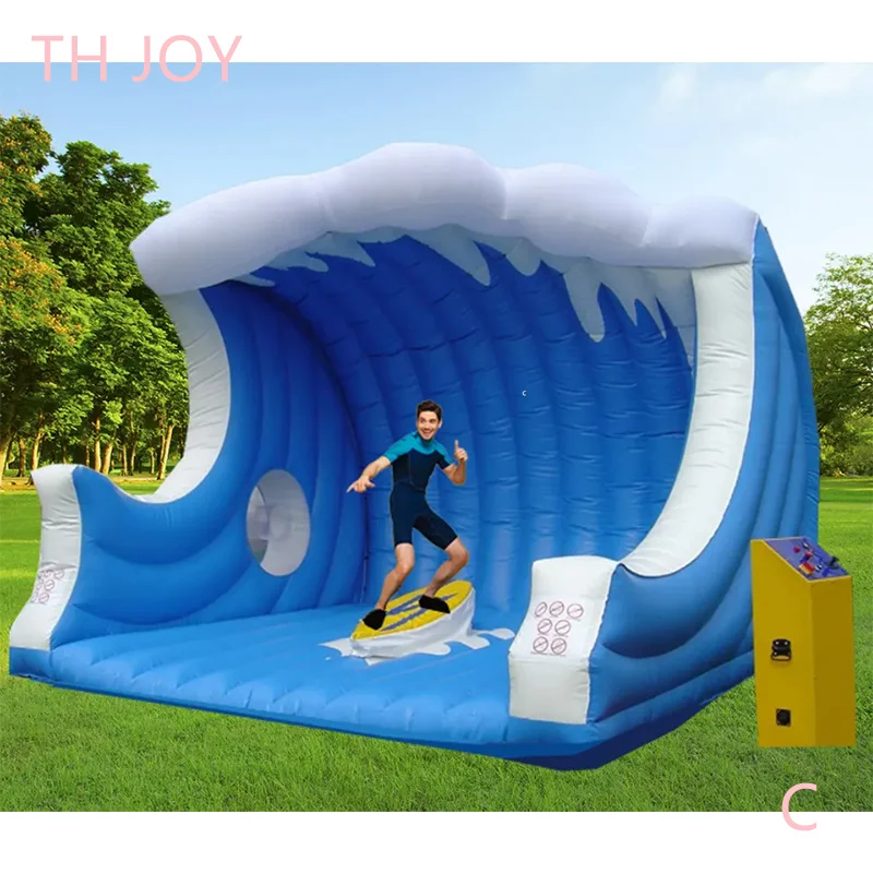 Sports Game Inflatable Mechanical Surfboard Game, commercial surfboard games for adults N kids