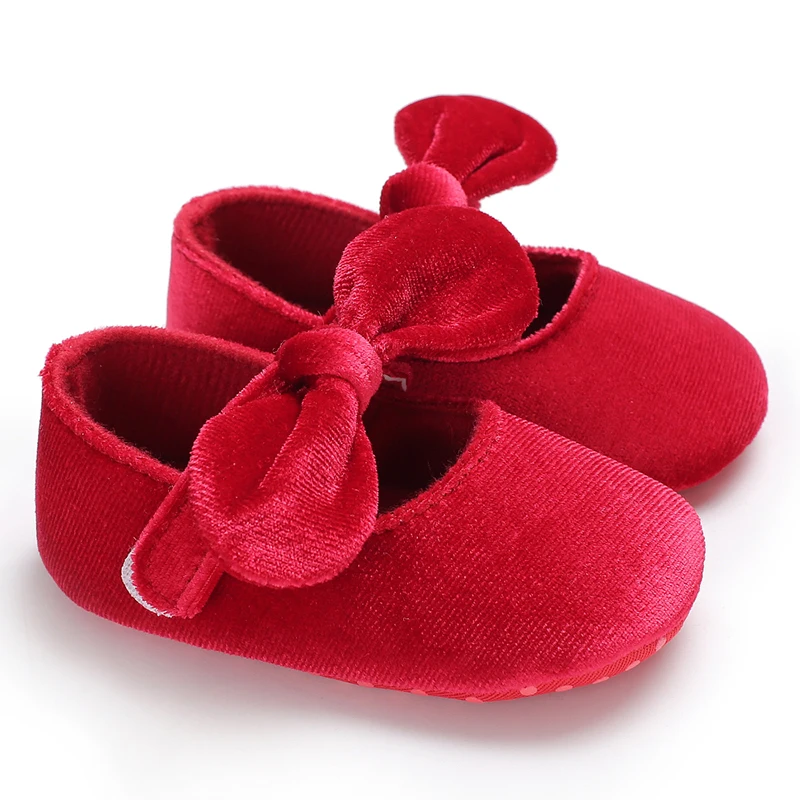 Winter Christmas Gift Comfortable for Boys and Girls Casual Red Toddlers Walking Shoes Bed Shoes