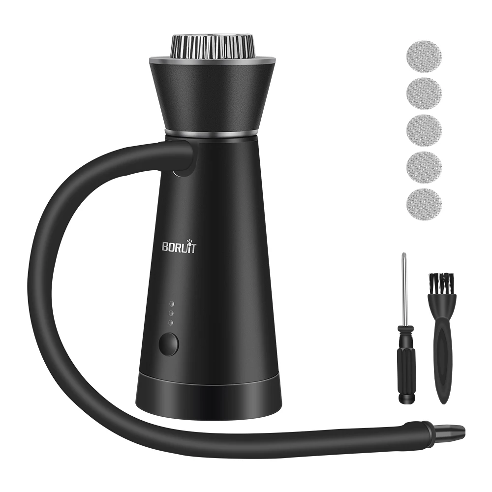 

Smoke Infuser Food Drink Cold Smoke Generator Bar Portable Molecular Cuisine Smoking Gun Meat Burn Cooking for BBQ Food