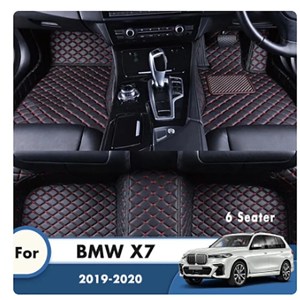 

Автомобильные коврики на пол под заказ, полный комплект для BMW X7 2020 2019, 6-местные накладки на ножки, коврики для стайлинга автомобиля, автомобильные аксессуары, чехлы для интерьера, коврики