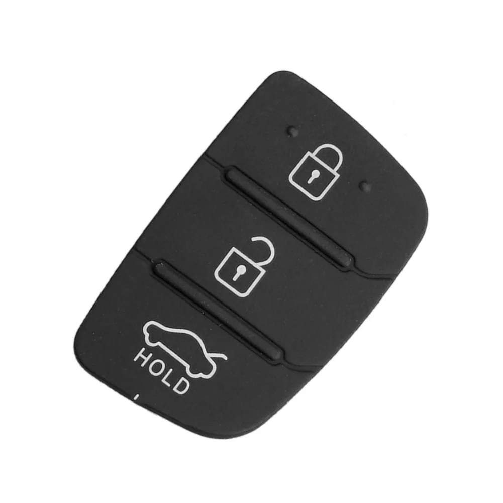 Fernbedienung Smart Autoschlüssel Fokus Schwarz 3-Tasten Flip Folding Autoschlüssel Shell Silikon Pad Ersatz für Hyundai