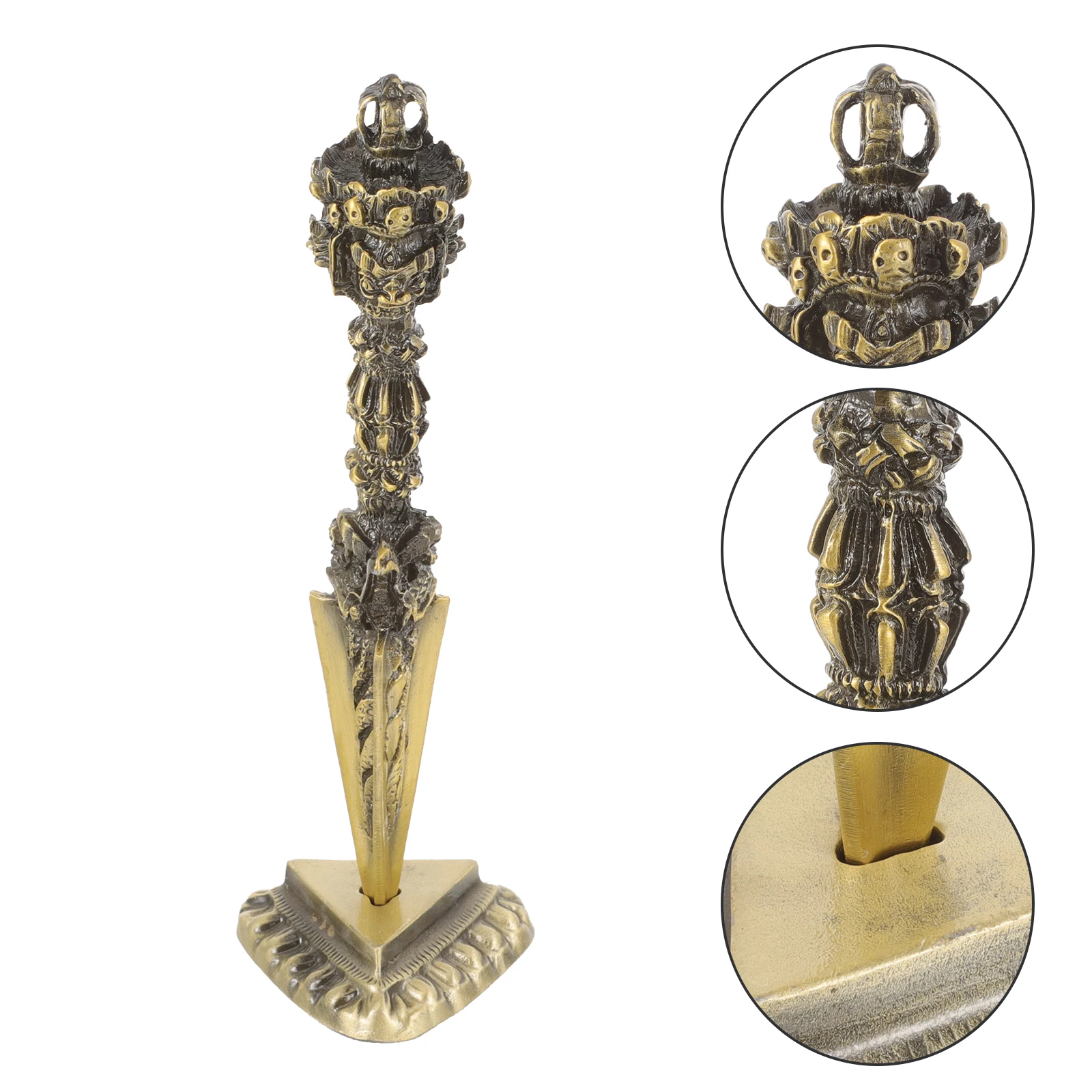 

Vajra Pestle Alloy Buddhist Decoration Vintage Bedroom Temple Yoga Tibetan Vajra Dorje Pestle Ornament