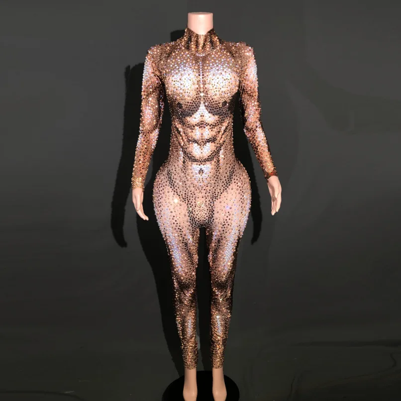 

Fashion Street Personality Fashion Show Party Model Full Body Onesie Men Vestidos Elegantes Evening Dresses Woman Elegant Luxury