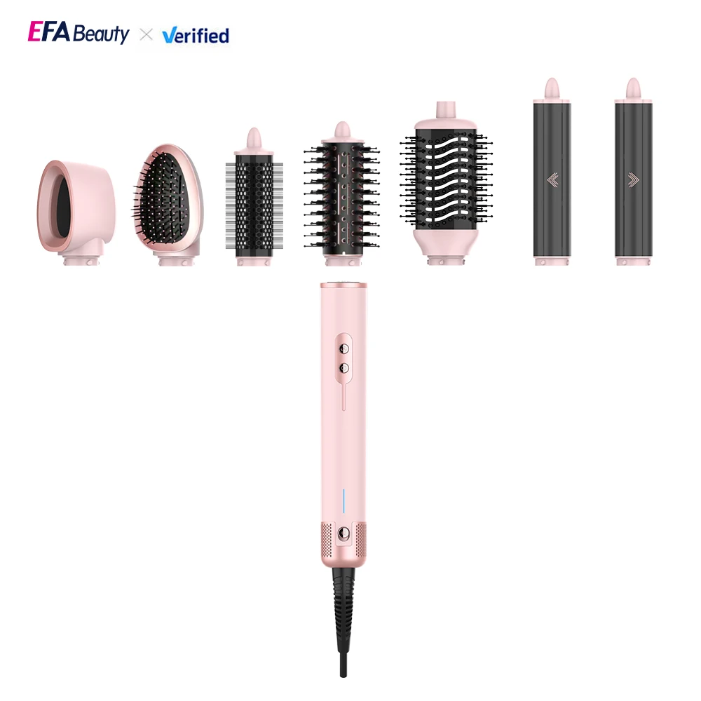 EFA M651 Professional 8-in-1 Ionic Compact Air Styler | High Speed Dry Curl Straighten Volumize | 110,000 RPM Motor | Outdoor