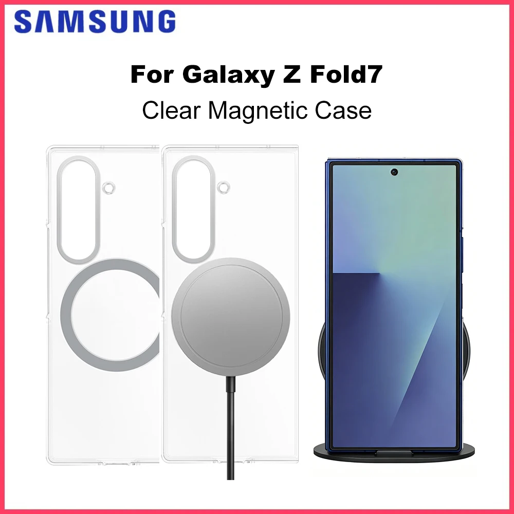 

Оригинальный прозрачный магнитный чехол для Samsung Yuchuan для Galaxy Z Fold7 с магнитом для крепления гаджетов, защитный чехол