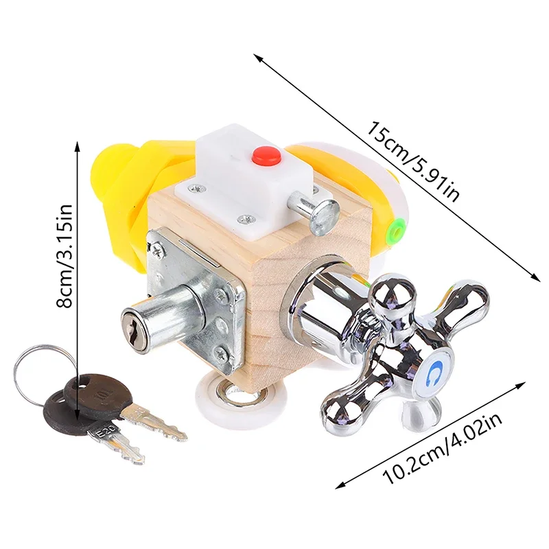 لعبة تدريب مونتيسوري الخشبية المزدحمة للأطفال للتعلم المبكر