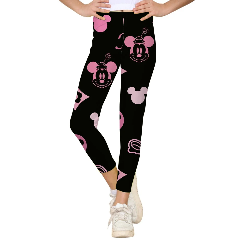 

Fashion Women Minnie Mickey Mouse print Leggings For Fitness High Waist Gym Legging Push Up Women Leggings ﻿