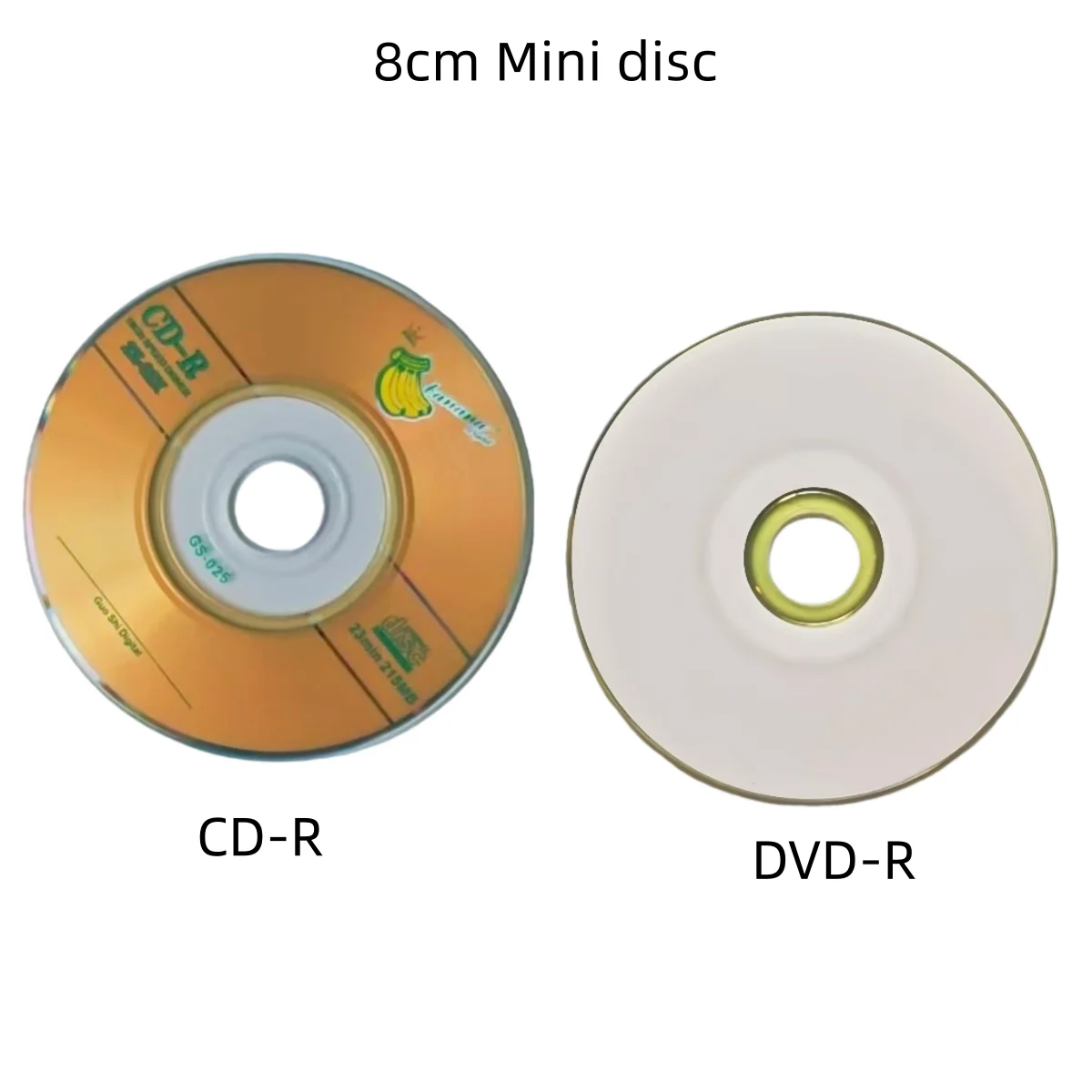 20 PCS 8 cm MIni CD-R/DVD-R Disco Gravável em Branco