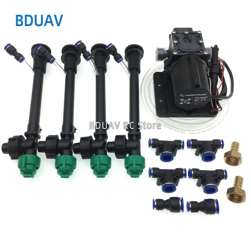 

Spray System with Pressure Nozzles hobbywing 5L 8L Brushless Water Pump Built-in ESC for 25kg 16kg 10kg for Agricultural drone