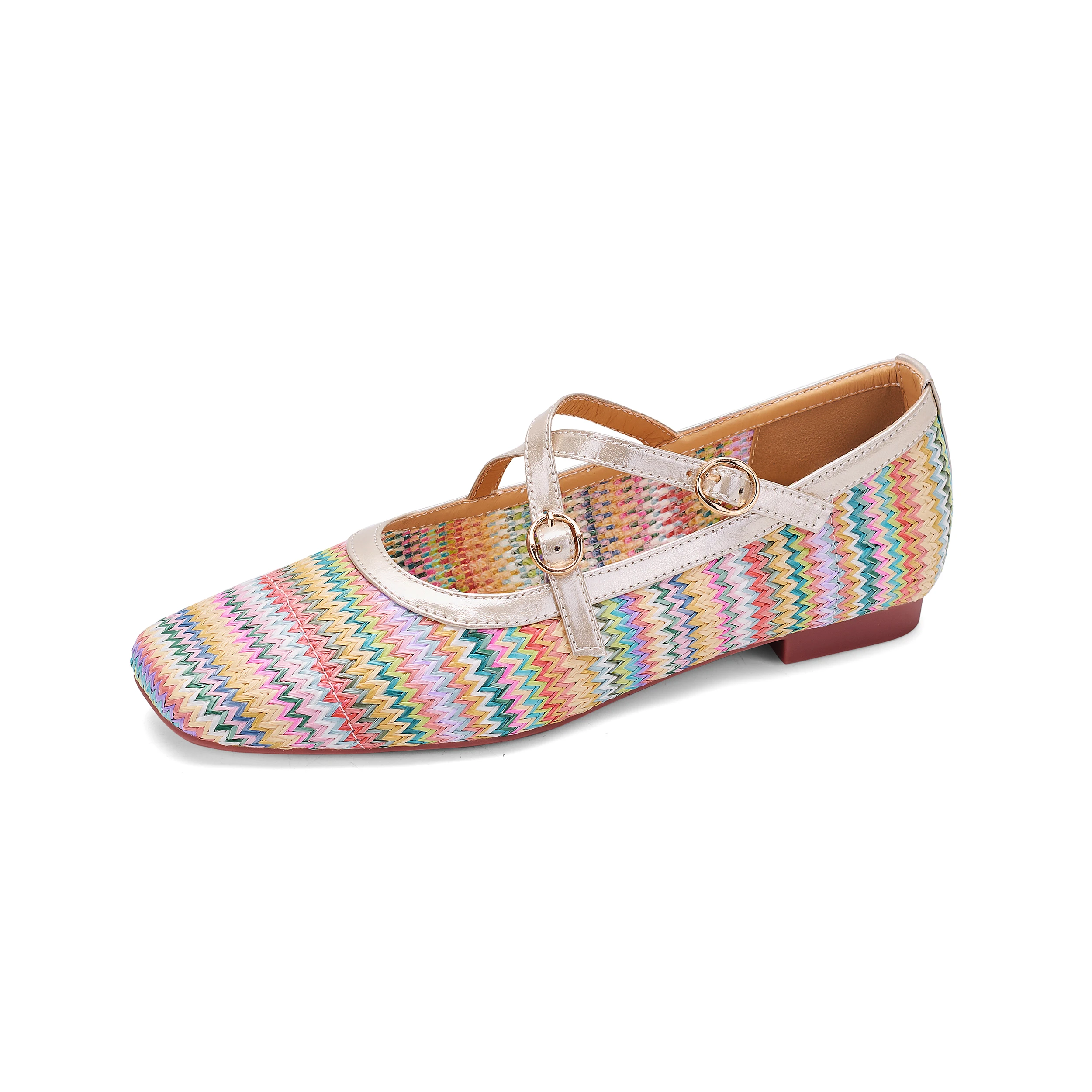 

New Microfiber Weave Breathable Women's Sandals，Summer Fashion Mary Janes Women Shoes