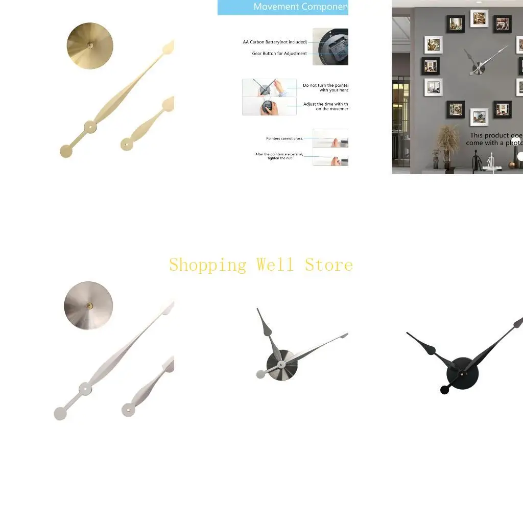 KX4B DIY Clock Movements Repair Kits Highly Power Motor Clock Hands Support 20mm Thick Dials And Metal Pointers