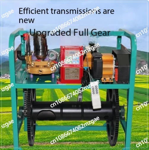 

Agricultural electric sprayer remote control hose high pressure sprayer new 360° double induction hose release 48V60V72V