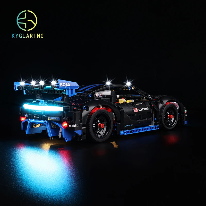 Kyglaring Led Lighting For 42176 Porsched GT4 e-Performance Race Car LED Kit Toys (NOT Include the Model)
