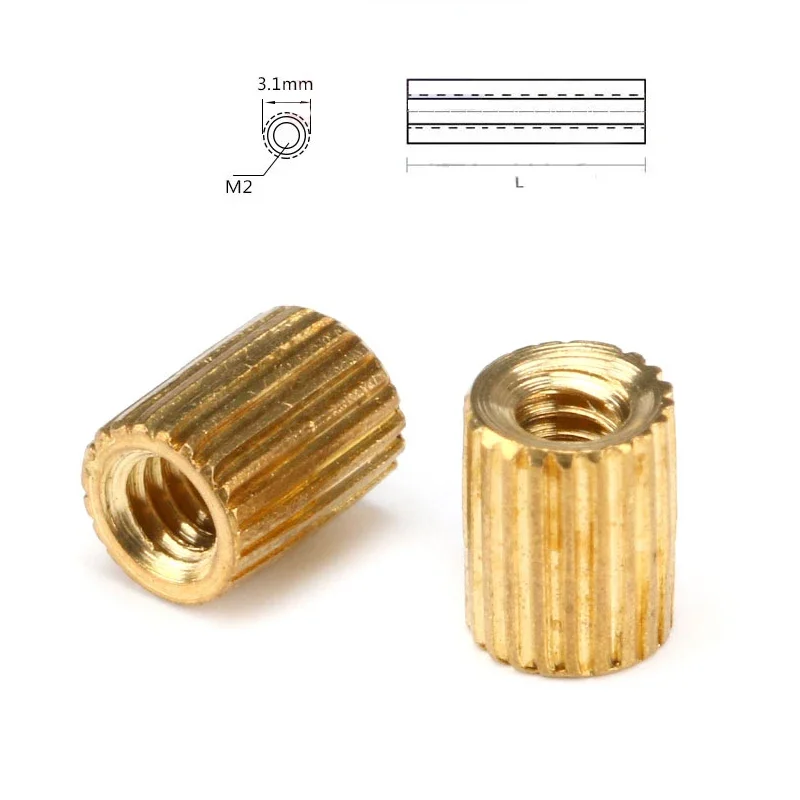 

10 pieces of M2 * 5 threaded brass circular support gasket with internal thread and M2 brass thread gasket