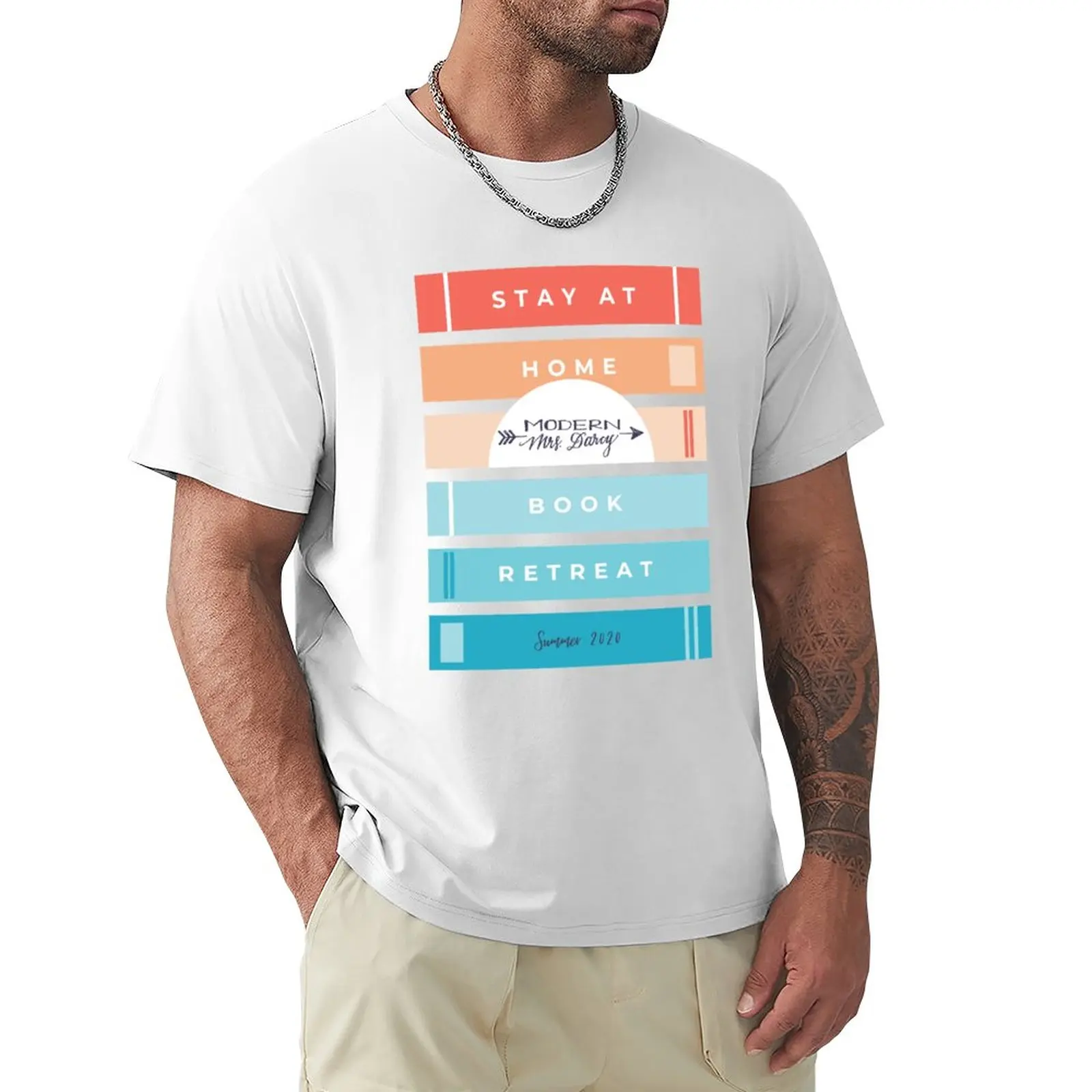 MMD Book Retreat T-Shirt boys t shirts vintage t shirt Aesthetic clothing mens graphic t-shirts big and tall