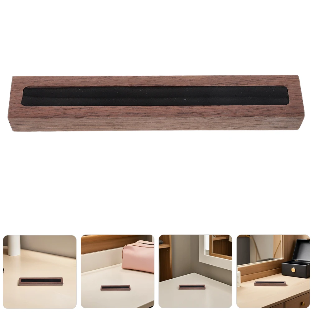 

2pcs Wood Jewelry Display Stand Ring Holder With Lining Stable Organizer Tray For Store Exhibition Home Decor Rack Box