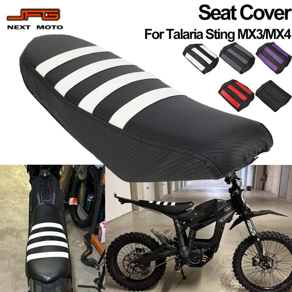 Para MX3 MX4 Talaria Sting Ebike funda de asiento suave impermeable protector antideslizante bicicleta eléctrica todoterreno motocicleta