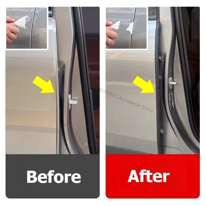 لتويوتا bZ3X باب السيارة شريط عازل B-عمود شرائط عزل الصوت الحد من الضوضاء مكافحة الغبار يندبروف الباب الكراك الملحقات #4