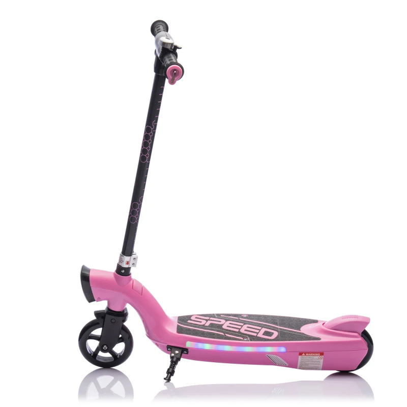 Kids Ride On Electric Scooter With Kickstand Scooter Bell Faster Speed And Longer Usage Time Rear Brake Wider Pedal Non-Slip