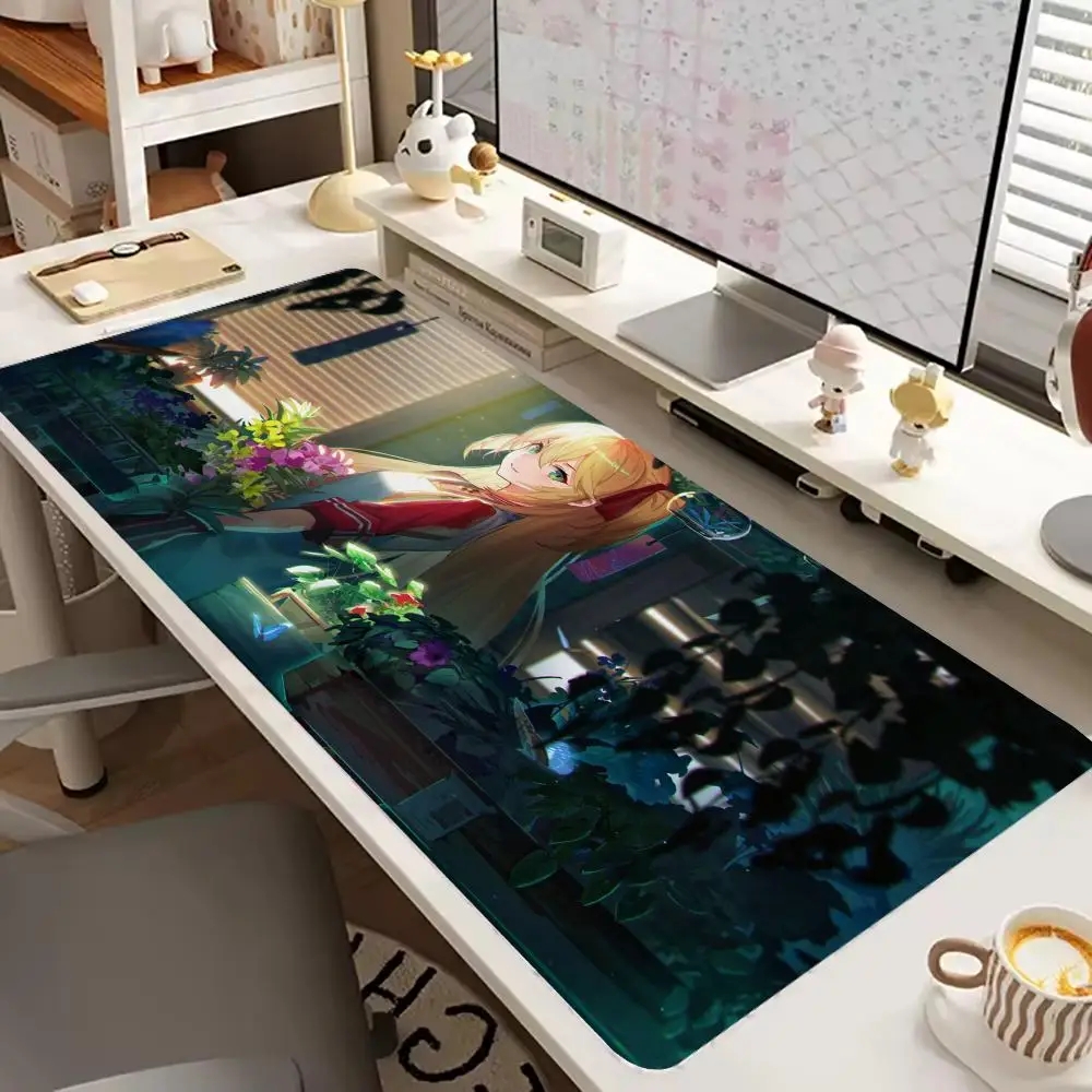 

Большой коврик для мыши Azur Lane XXL900x400 мм, коврик для мыши с HD-печатью и замком для клавиатуры, резиновый нескользящий коврик для мыши, игровой коврик для клавиатуры, коврик для мыши