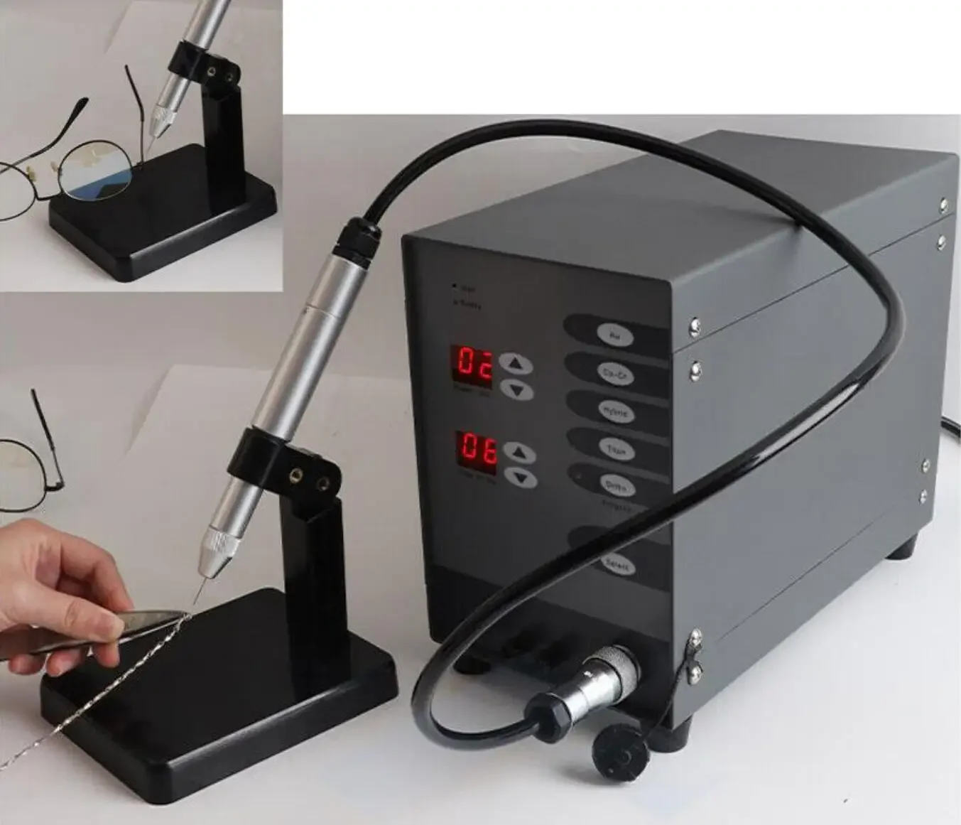 

220V 100W Spot ARC Welder Automatic Pulse Argon Welding Machine Jewelry Goldulse Argon Arc Welder for Soldering Jewelry