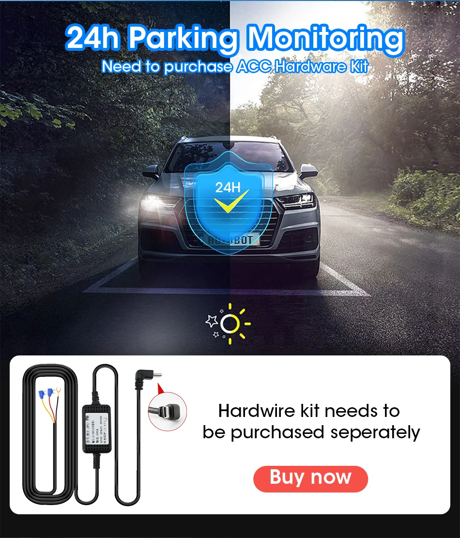 11,26 Zoll Dash Cam Auto DVR 4K Kamera Wireless Carplay Android Auto Touchscreen Dual Len Video Recorder Dashboard BT FM AUX GPS – Detail 16