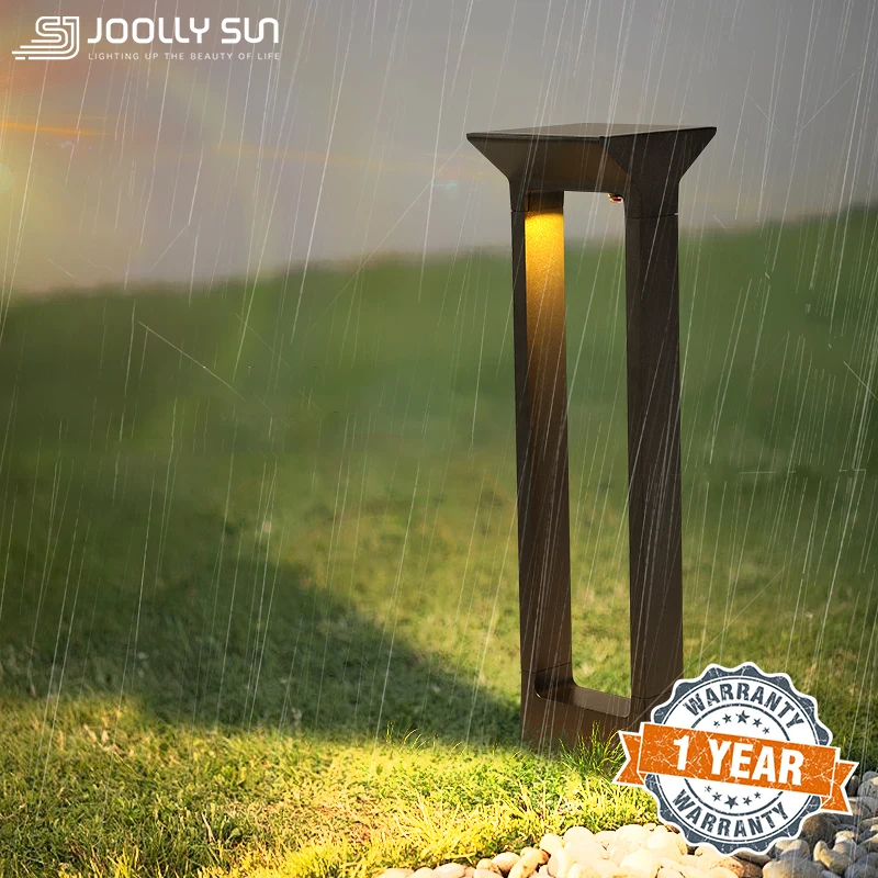 

JoollySun Solar Lawn Lights Outdoor Garden Lamp Waterproof LED Lighting for Modern Decor Pathway Yard Landscape Bollard Light