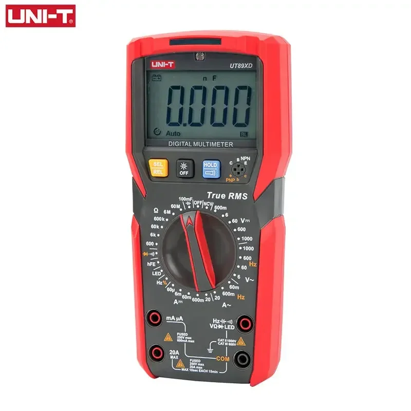 005 UNI-T UT89XD Professional Digital Multimeter True RMS NCV 20A Current AC DC Voltmeter Capacitance Resistance Tester