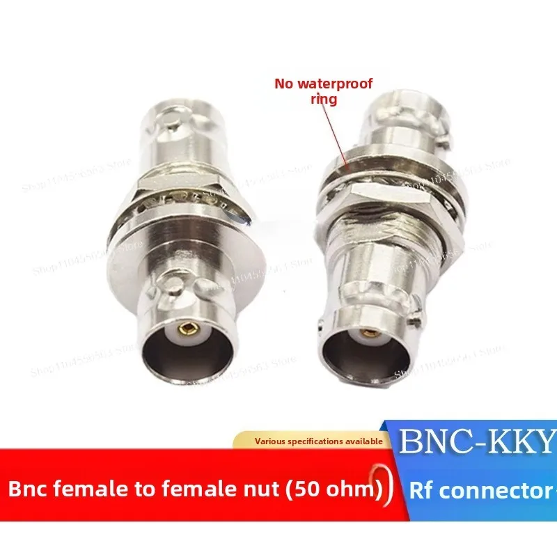 For BNC-KKY Female Hermtic Seal Flange High Vacuum Airtight Wall Coaxial Joint Female Converter Mother Belt Nut Gasket