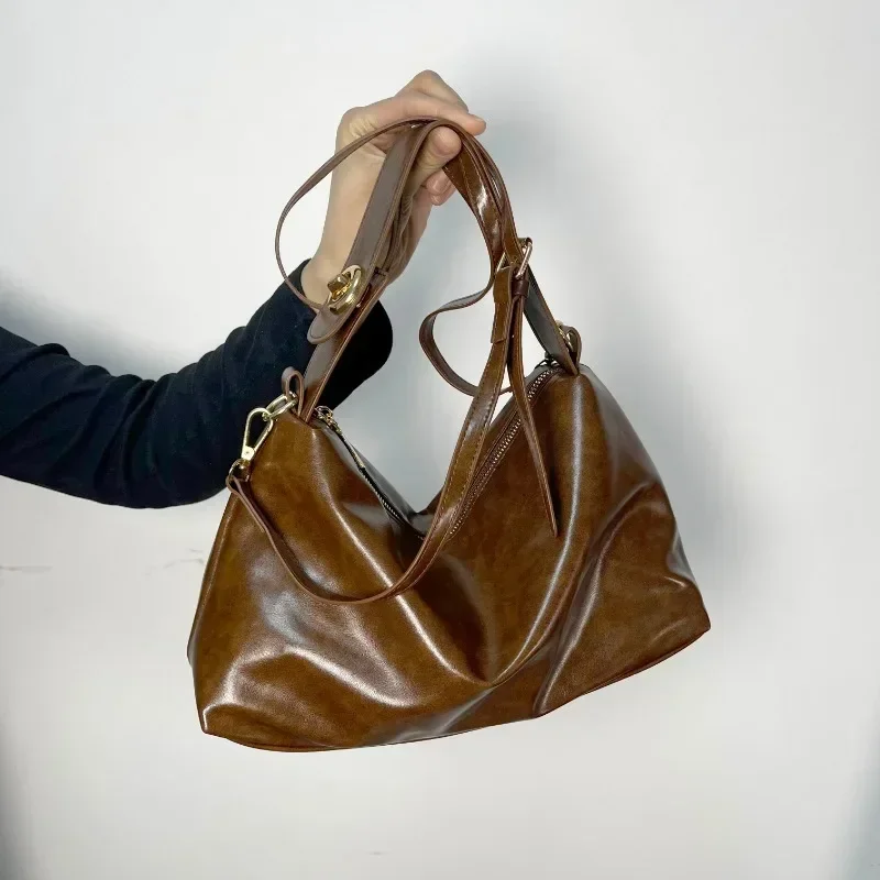 

2026Soft Versatile Casual Shoulder Bag PU Zipper Large Capacity 2025 Hot Sale Bags for Women New Trendy Fashion Women's Handbags