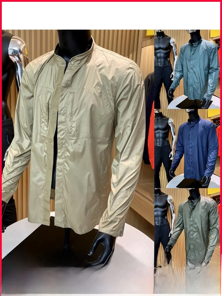 

Lightweight Casual Men's Jaet Multi-Functional Stand Collar Breathable Waterproof Skin Clothes Sunscreen Outerwear