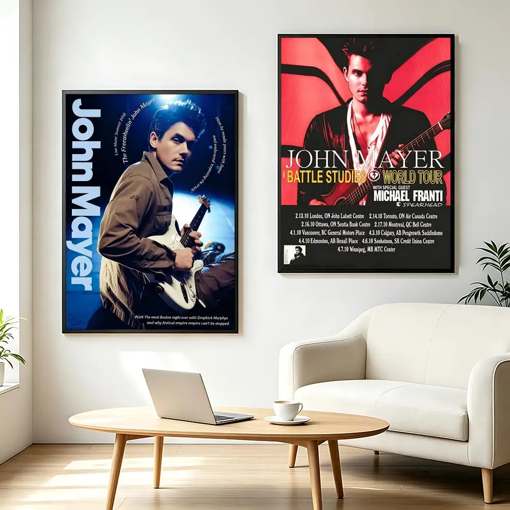music John Mayer Poster  Poster HD Printing Fresh and Nordic Home Decor Wall Art for the Living Rooms Hallways Gift Giving