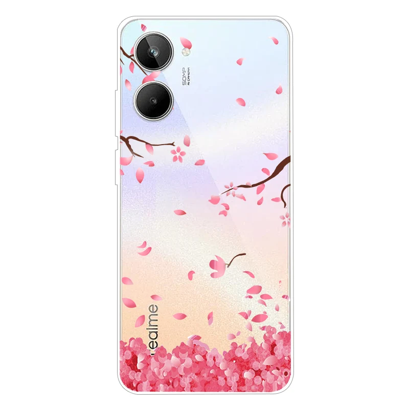 For Realme 10 Pro Case TPU Silicone Soft Cartoon Clear Case for Realme 10 Pro Plus Phone Cover Realme10 Pro Transparent Coque