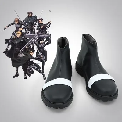 Anime Titan Ackerman Cosplay Shoes Halloween Carnival Custom Made Boots