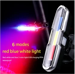 Dilwe Bicycle Rear Light, Ultra Bright USB Rechargeable High Intensity LED Tail Light Accessories for Cycling Mountain Bike