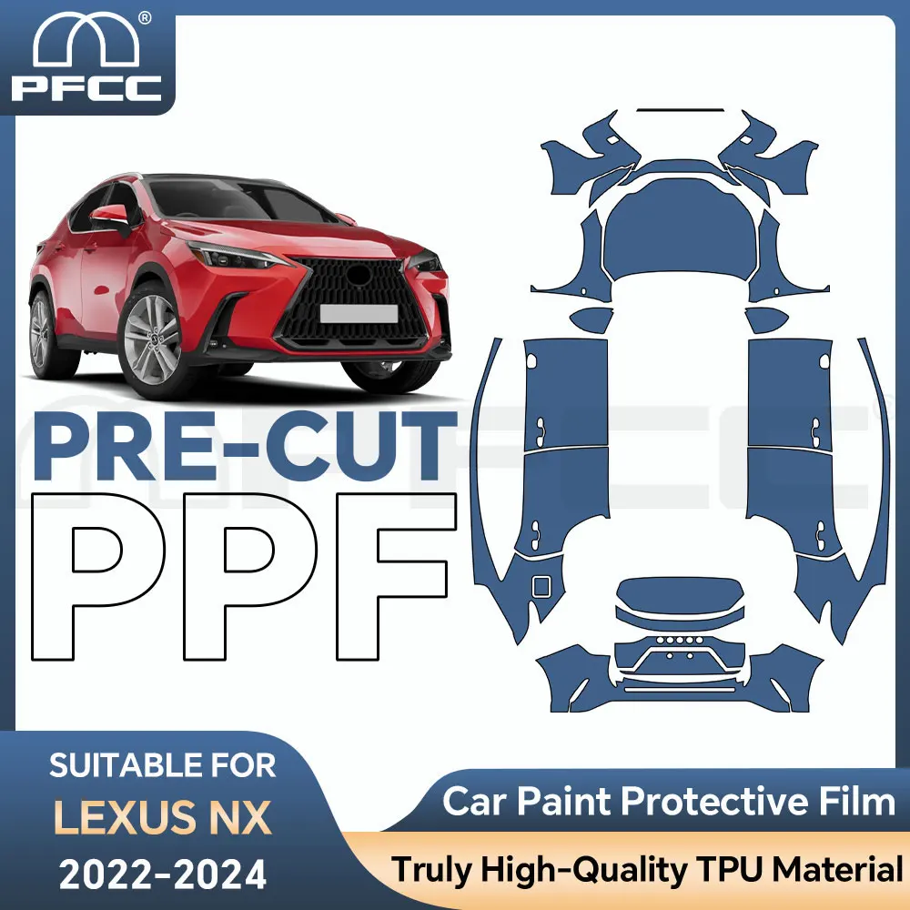 

Для Lexus NX 250 350 350H 450H Защитная пленка для краски из ТПУ 8,5 мил, индивидуальная посадка, устойчивая к царапинам, самовосстанавливающаяся отделка, автомобильные аксессуары