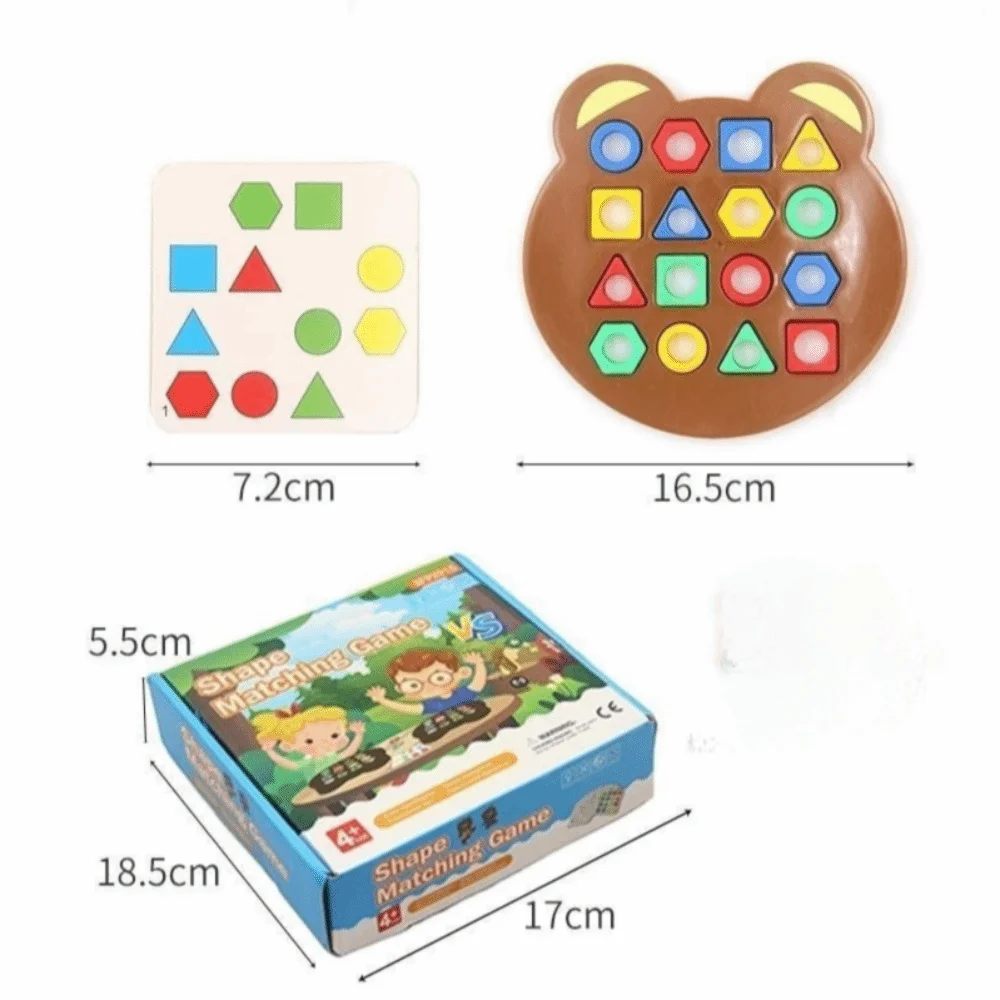 รูปทรงเรขาคณิตการจับคู่สี 3D ปริศนาของเล่นแบบโต้ตอบมอนเตสซอรี่จับคู่ปริศนาของเล่นการเรียนรู้การศึกษาเกมการต่อสู้ของเล่น