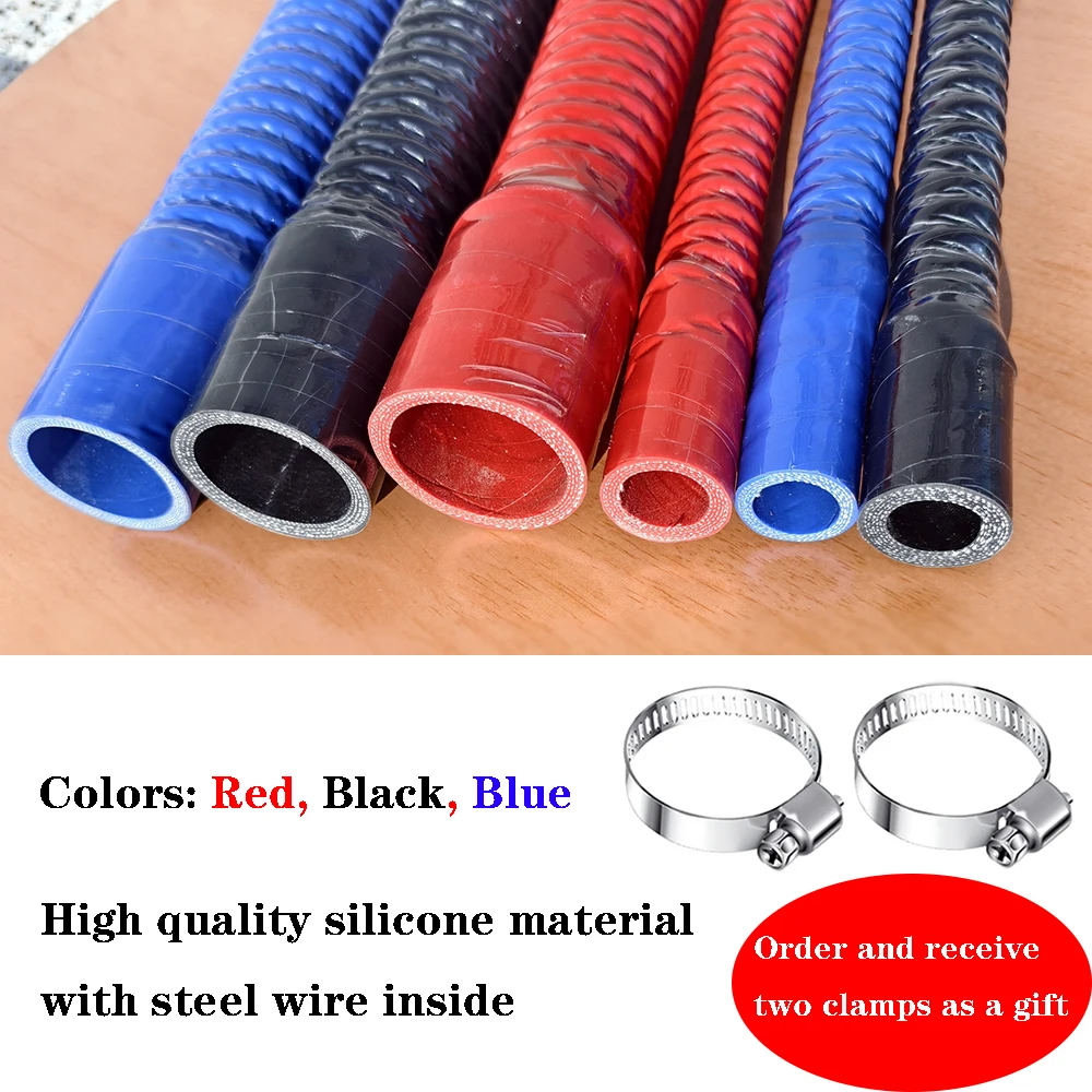 ID16 ~ 110mm جنرال موتورز أسلاك الفولاذ السيليكون المموج خرطوم المبرد خرطوم كمية الأنابيب المبرد الأنابيب