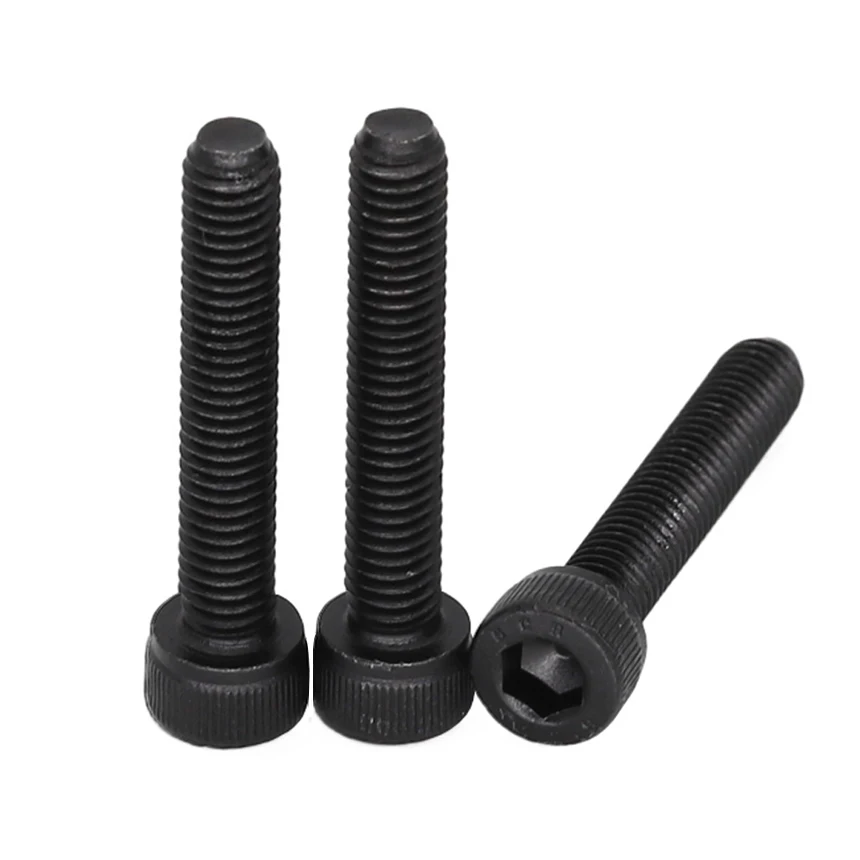 M3 M4*3/4/5/10/15/20/30/40/50/60/90-100mm DIN912 12.9 Grade Steel Full Thread Inner Hexagon Hex Socket Allen Head Cap Bolt Screw