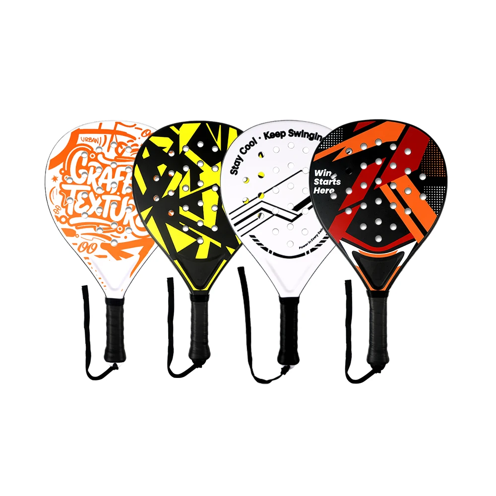 

Padel Racket - ABS Surface & EVA Foam Core, Beach Tennis Paddles with 2 Balls & Carry Bag - Outdoor, Sand, Backyard, Po