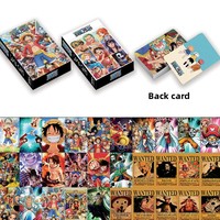 30Pcs One Piece Lomo card cartoon character Luffy Zorro Qiao Ba peripheral collection card gift for fans.