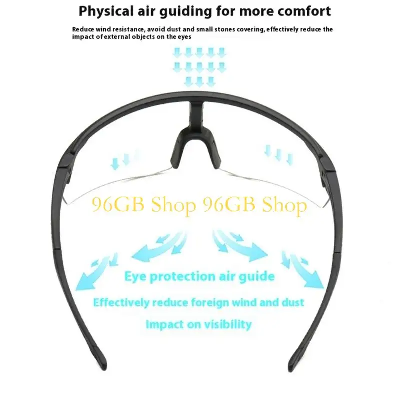 

96GB Auto Adjust Cycling Glasses Impact Resistant Lens Anti Fog Coating