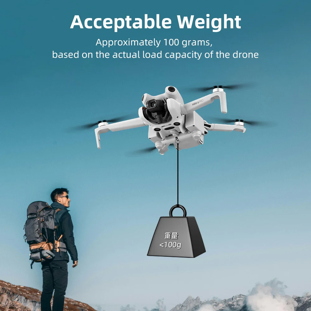ل DJI Mini 4 PRO قاذف Airdrop Airdrop Airdrop Air إسقاط الهواء هدية الزفاف جهاز توصيل الصيد كاميرا الإنقاذ ملحقات طائرة بدون طيار
