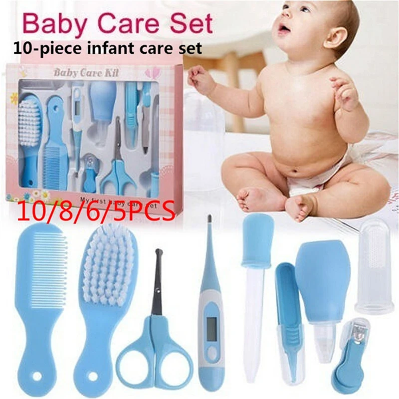 Kit de cuidado de la salud para recién nacidos, artículos de aseo para bebés, artículos esenciales para el cuidado del bebé, 6/8/10/13 uds.