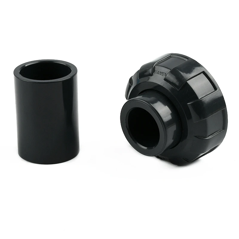 1PC 20-110mm UPVC Pipe Union Direct Connector Garden Irrigation Joints Aquarium Accessories Water Pipe Fittings UPVC Direct