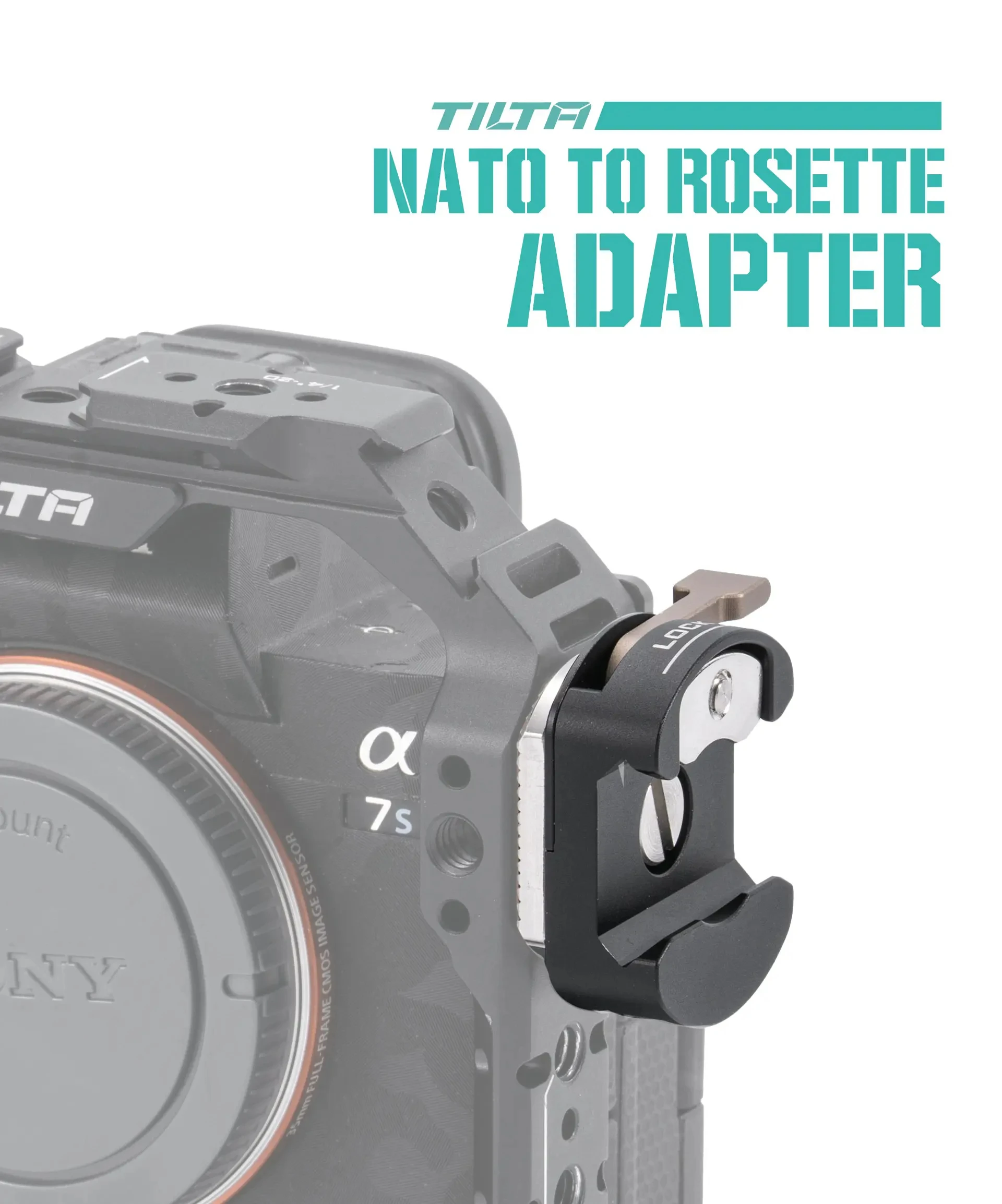 Tilta NATO to Rosette Adapter TILTA TA-NATO-RA-B - Black Camera Cage Accessory