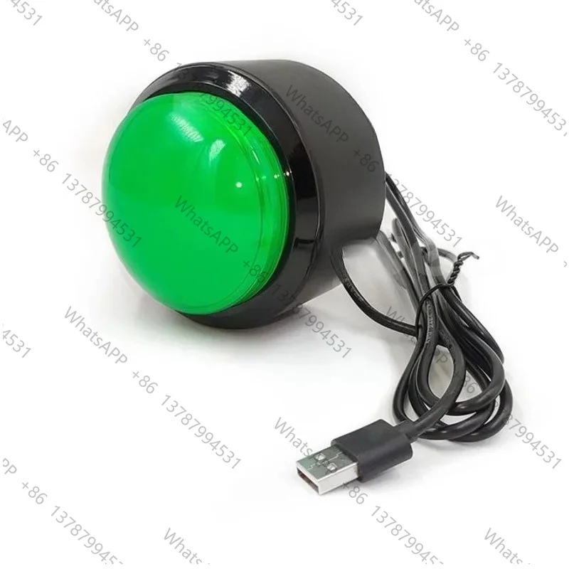 100mm Lottery USB Large Button  Buzzer Button Lottery Draw Left Mouse Button  Space Ba Customized