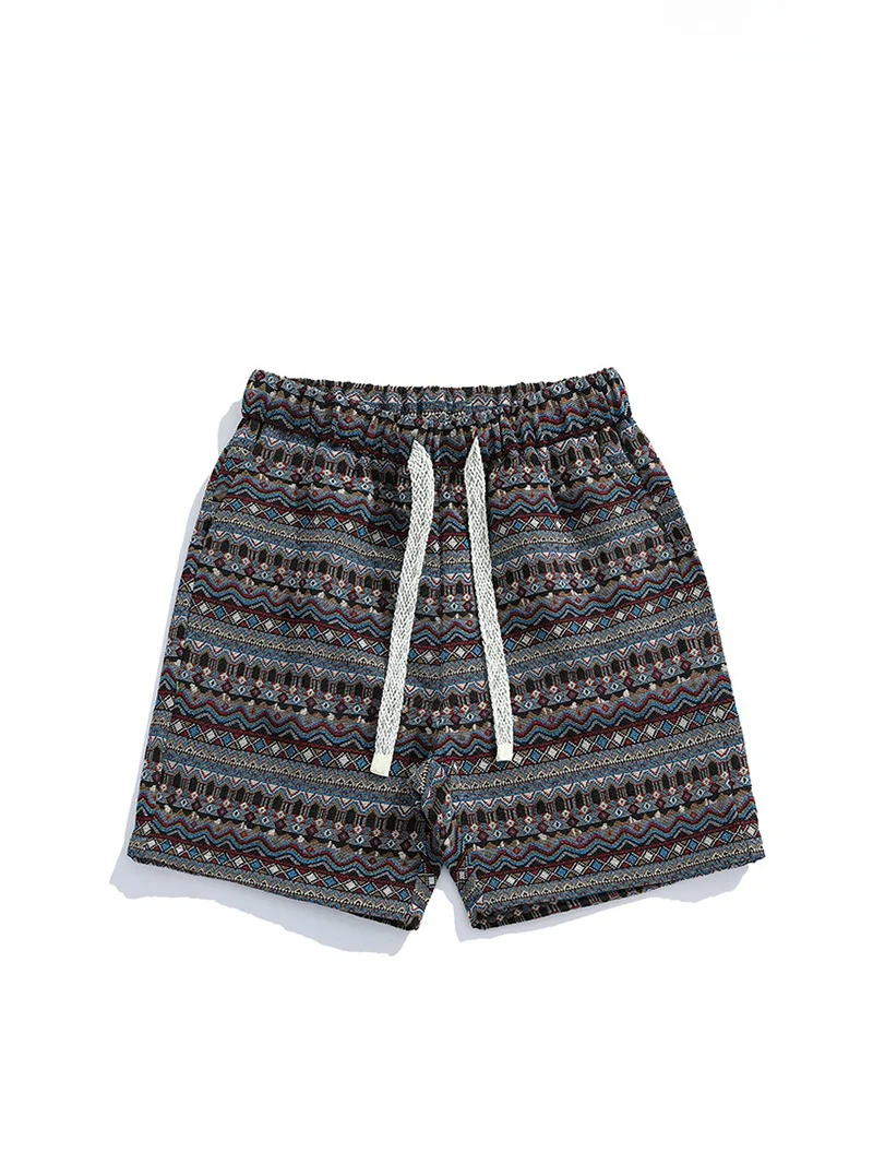 

KITH Men's Faionable Printed Beach orts Summer Casual Straight Leg Five-Quarter Length Polyester Cotton Blend orts