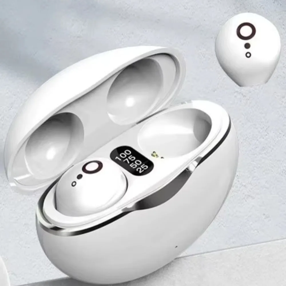 

HIFI Stereo Mini Invisible Wireless Bluetooth Headphones Ultra Long Life Noise Reduction Low Latency Earbud For Sleep Sport Game